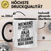 Anja Tasse Geschenk Niemand Ist Perfekt Anja Verdammt Nah Dran Geschenkidee Schwarz Trendation