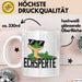 Reptil Leopardgecko Echse Tasse Geschenk Lustige Geschenkidee Spruch Echsperte Weiß Trendation