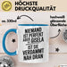 Gisela Tasse Geschenk Niemand Ist Perfekt Gisela Verdammt Nah Dran Geschenkidee Blau Trendation