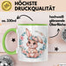 Kaninchen Hase Tierliebhaber Tasse Geschenk Lustige Geschenkidee Spruch Grün Trendation