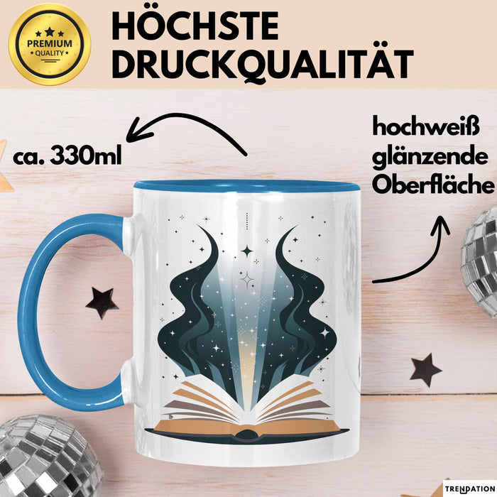 Selbsthilfe Fan Tasse Geschenkidee für Wachstums Suchender Blau Trendation