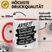 Büro Arbeit Kollege Tasse Geschenk Lustige Geschenkidee Spruch Arbeit Ist Wirklich Wie Ein Banküberfall Rot Trendation