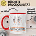 Geschenk für Rucksackreisende Tasse Lustige Geschenkidee Geburtstag Ich Bin Rucksackreisende Ich Darf Das Rot Trendation