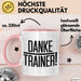 Fußballtrainer Fußballteam Tasse Geschenk Lustige Geschenkidee Spruch Danke Trainer Rosa Trendation