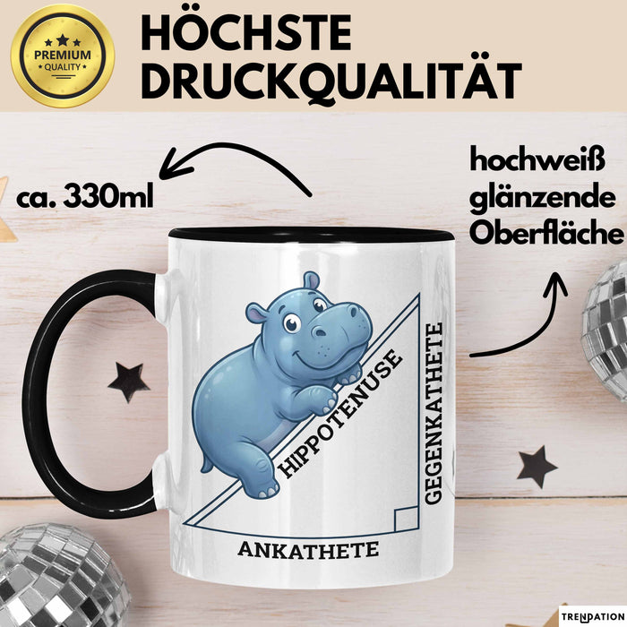 Mathematiklehrer Unterricht Tasse Geschenk Lustige Geschenkidee Spruch Hippotenuse Trendation