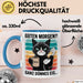 Sarkastische Katzen Tasse Geschenk Lustige Geschenkidee Spruch Guten Morgen? Ganz Dünnes Eis Blau Trendation