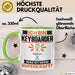 Keyboarder Tasse Geschenk für Keyboarder Geburtstag Lustiger Spruch Kaffee-Becher Was Ist Deine Superkraft Grün Trendation