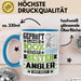 Angler Geschenk Lustiger Spruch für Angler Geschenkidee Bester Angler Der Welt Blau Trendation