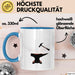 Schmied Tasse Geschenk Lustige Geschenkidee Spruch Für Metall Arbeiter Blau Trendation