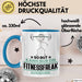 Fitnessfreak Geschenk Tasse So Gut Kann Nur Ein Fitnessfreak Aussehen Geschenkidee Kaffee-Becher Blau Trendation