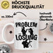 Fotograf Tasse Geschenk für Fotograf Männer Geschenkidee Problem und Lösung Fotografieren Weiß Trendation