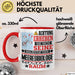 Meeresbiologe Geschenk Tasse Lustiger Spruch Erheben Sie Sich Der Meeresbiologe Betritt den Raum Rot Trendation