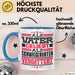 Schwiegervater Tasse Geschenk Geburtstag Bester Schwiegerpapa Geschenkidee Becher Blau Trendation
