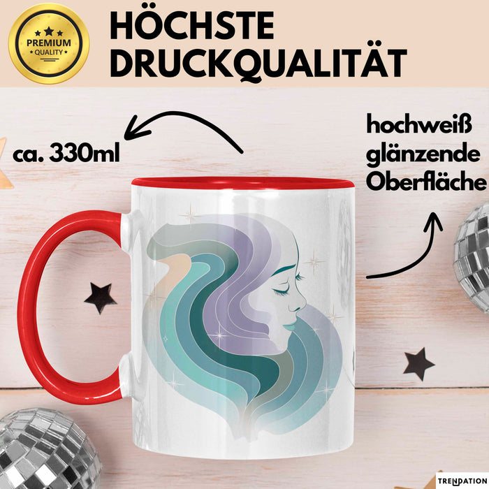 Achtsamkeitsexperte Tasse Geschenkidee für Zen Begleiter Rot Trendation