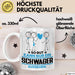 Schwager Geschenk Tasse So Gut Kann Nur Ein Schwager Aussehen Geschenkidee Kaffee-Becher Weiß Trendation