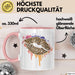 Leoparden Lippen Tasse Geschenk Cool Lips Kiss Leopardenmuster Kaffee-Tasse Geschenkidee Rosa Trendation