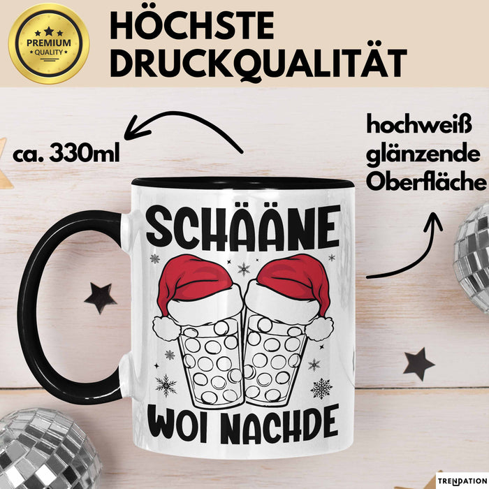 Weihnachten Tasse Geschenk Schääne Woi Nachde Kaffee-Becher Trendation