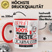 Beste Journalistin Der Welt Tasse Geschenk für Eine Journalistin Geprüft Und Sicher Geschenkidee Geburtstag Weihnachten Rot Trendation