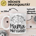 Mutter Geschenk Tasse Mama Du Machst Einen Tollen Job Alles Gute Zum Muttertag Geschenkidee Mütter Kaffee-Becher Weiß Trendation