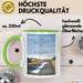 Büroarbeit Kollege Abschied Tasse Geschenk Lustige Geschenkidee Spruch Zum Abschied Alle Guten Wünsche Bereit Für Neue Abenteuer Grün Trendation