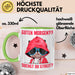 Sarkasmus Tasse Geschenk Lustiger Spruch Hund Guten Morgen Suchst Du Streit Becher Grün Trendation