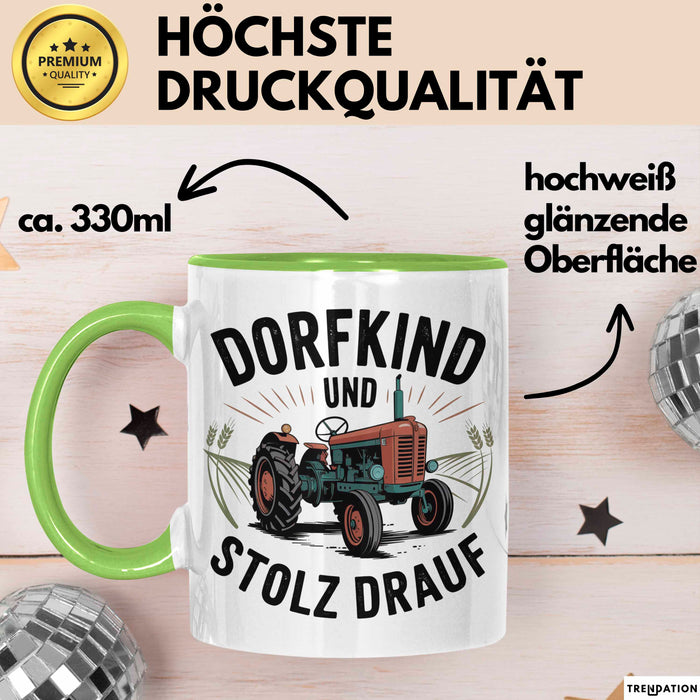 Landwirt Tasse Geschenk Lustige Geschenkidee Spruch Grün Trendation