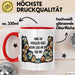 Büroarbeit Kollege Tasse Geschenk Lustige Geschenkidee Spruch Danke Ihr Verrückten Vogel Schon Dass Wir Ein Team Sind Rot Trendation