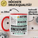 Konzertpianist Geschenk Tasse Lustiger Spruch Erheben Sie Sich Der Konzertpianist Betritt den Raum Rot Trendation