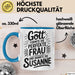 Susanne Tasse Geschenk Gott Formte Die Perfekte Frau Susanne Geschenkidee Blau Trendation