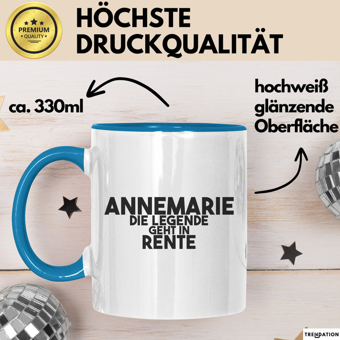 Annemarie Tasse Annemarie – Die Legende Geht In Rente Geschenk