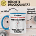 Discgolf-Spieler Geschenk Tasse Lustiger Spruch Ich Bin Discgolf-Spieler Warum Weil Ich Es Kann Geschenkidee Bester Discgolf-Spieler Geburtstag Kaffee-Becher Blau Trendation