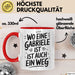 Gabriele Tasse Geschenk Wo Eine Gabriele Ist Ist Auch Ein Weg Geschenkidee Becher mit Name Rot Trendation