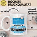 Schwimmer Geschenk Tasse So Gut Kann Nur Ein Schwimmer Aussehen Geschenkidee Kaffee-Becher Weiß Trendation