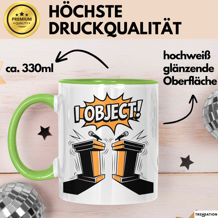 Debattierer Tasse Geschenk Lustige Geschenkidee Spruch Für Argument Profis Grün Trendation