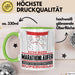 Marathonläufer Geschenk Tasse Ich Bin Marathonläufer Aber Sag Doch Einfach Superheld Lustige Geschenkdiee für Marathonläufer Kaffee-Becher Grün Trendation