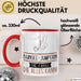 Bungee-Jumperin Geschenk Tasse Becher Die Frau Die Allen Kann Geschenkidee für eine Bungee-Jumperin Lustig Rot Trendation