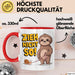 Faultier Schnecke Sarkasmus Tasse Geschenk Lustige Geschenkidee Spruch Zieh Nicht So Rot Trendation