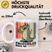 Krokodil Tier Tasse Geschenk Lustige Geschenkidee Spruch Krokodile Machen Mich Glücklich Weiß Trendation