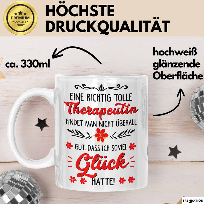 Physiotherapeut Physiotherapie Tasse Geschenk Lustige Geschenkidee Spruch Eine Richtig Tolle Therapeutin Findet Man Nicht Überall Weiß Trendation