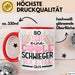 Schwiegertochter Tasse Geschenk Spruch So Sieht Eine Coole Schwiegertochter Aus Becher Rot Trendation