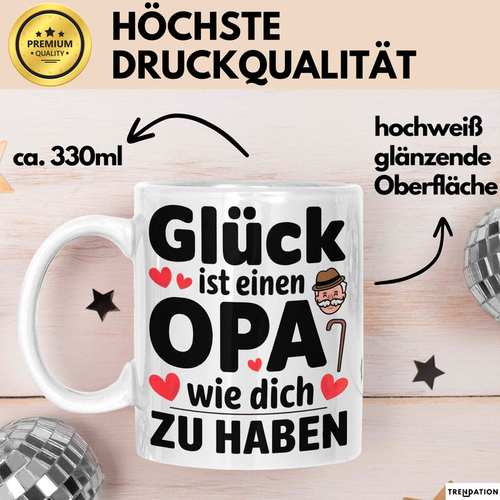 Opa Tasse Geschenkidee Für Einen Großvater Wie Dich Weiß Trendation