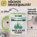 Mountainbiker Geschenk Tasse Lustiger Spruch Ich Bin Mountainbiker Warum Weil Ich Es Kann Geschenkidee Bester Mountainbiker Geburtstag Kaffee-Becher Grün Trendation