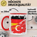 Türkei Deutschland Flagge Halb Deutscher Halb Türke Fußball Germany 2025 Europa Turkey Rot Trendation