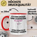 Flötist Geschenk Tasse Lustige Geschenkidee Geburtstag für Flötist Ich Bin Dieser Legendäre Flötist Von Dem Alle Geredet Haben Kaffee-Becher Rot Trendation