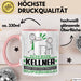 Kellner Geschenk Tasse Ich Bin Kellner Aber Sag Doch Einfach Superheld Lustige Geschenkdiee für Kellner Kaffee-Becher Rosa Trendation