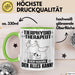 Tierphysiotherapeut Tasse Geschenk für Tierphysiotherapeut Der Mann Der Alles Kann Geschenkidee zum Geburtstag Grün Trendation