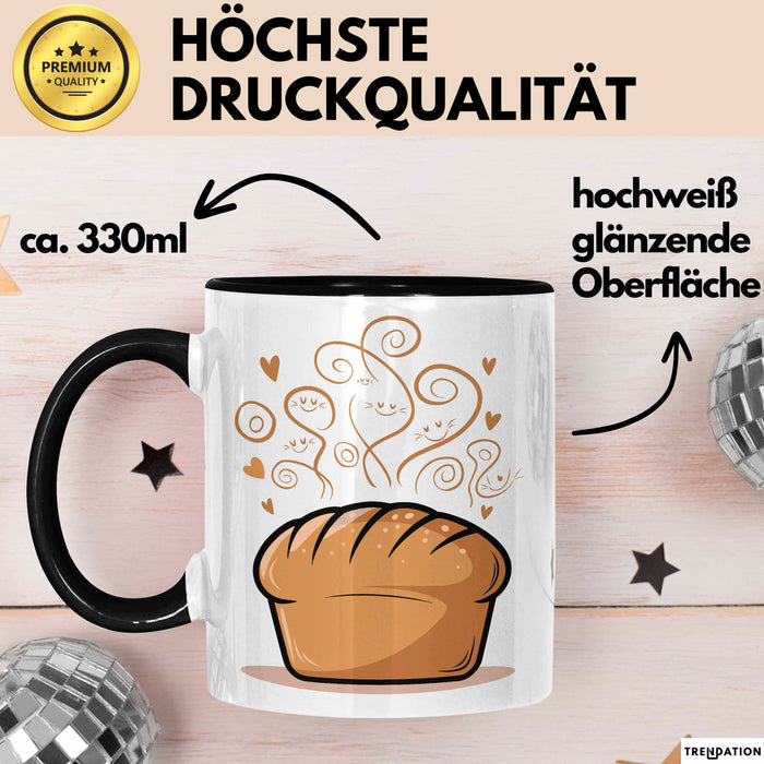 Brotbäcker Tasse Geschenkidee für Teigknet Fan Trendation