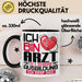 Arzt Ausbildung Tasse Geschenk Ich Bin Arzt In Der Ausbildung Ich Darf Das Geschenkidee Spruch Schwarz Trendation