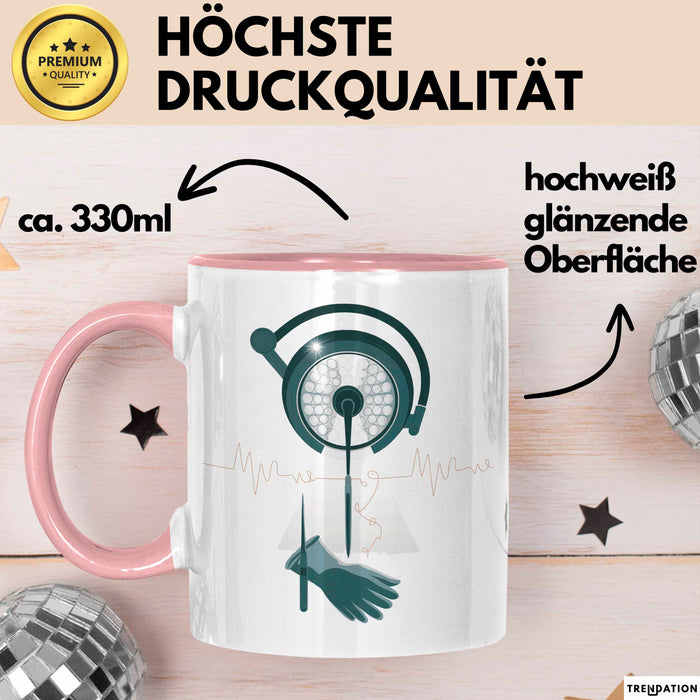 Chirurg Tasse Geschenk Lustige Geschenkidee Spruch Für OP Helden Rosa Trendation