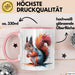Eichhörnchen Tierliebhaber Tasse Geschenk Lustige Geschenkidee Spruch Rosa Trendation